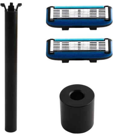 Henrty Classic Manual Razor - 3D Rotating 6-Blade Shaving Razor in Black | Perfect for Smooth Shaves | International Shipping Available - Buy Online on GoSupps.com