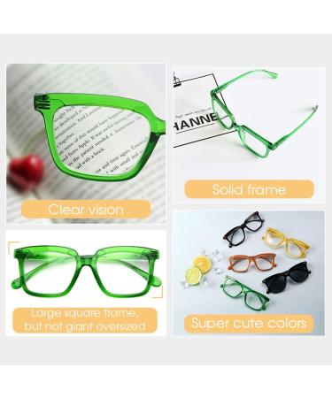 Eyekepper Oversized Rectangular Reading Glasses for Women - High Quality Green +4.00 Reading Aid - Buy Online on GoSupps.com