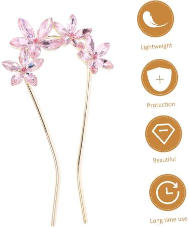 Healeved U-shaped Card Issuance Rhinestone Hair Pins Wedding Headpiece Chignon Pin Bridal Hair Accessories Hair Styling Pins Hair Barrettes Hair Decorations for Women Rhinestones - Buy Online on GoSupps.com