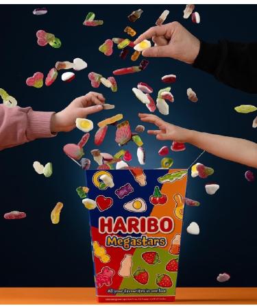 Mixed Gummies Giant Hamper Box - Fizzy & Fruity Mega Stars Jelly Sweets Bulk 800g with Christmas Card. Pick and Mix Sweets for Party Bag Fillers Secret Santa Stockings or Lunchbox Snacks. - Buy Online on GoSupps.com