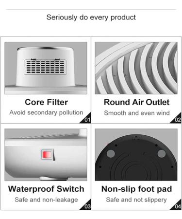 Full Body Dryer After Shower Dryer Negative Ion Full Body Dryer Waterproof Smart Constant Temperature Hair Dryer Foot Touch Screen Body Care Dryer with Scale 110V - Buy Online on GoSupps.com