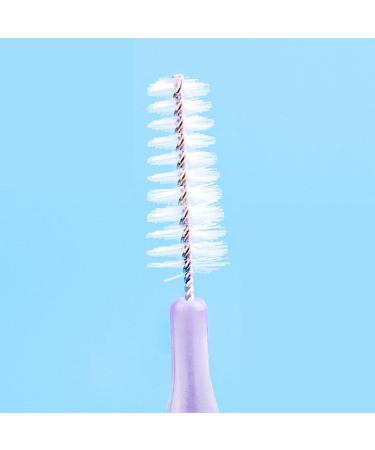 40 Interdental Brushes for Braces Cleaning - Tooth Cleaning Tools for Adults (1.2-1.5 mm) - Purple - Remove Bad Breath - Buy Online on GoSupps.com