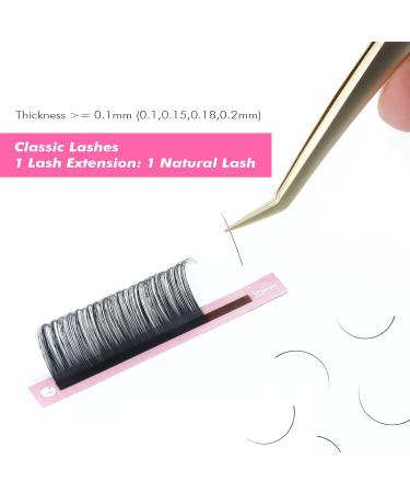 ALLOVE Cashmere Eyelash Extensions - Classic 0.03 C Curl 9mm Volume Lash Trays for Individual Lash Supplies - Buy Online on GoSupps.com