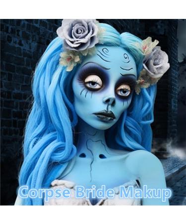 Go Ho Light Blue Face Paint - Washable Gel for Halloween Cosplay & Festivals | Full Coverage Body Paint for Adults & Kids - Buy Online on GoSupps.com