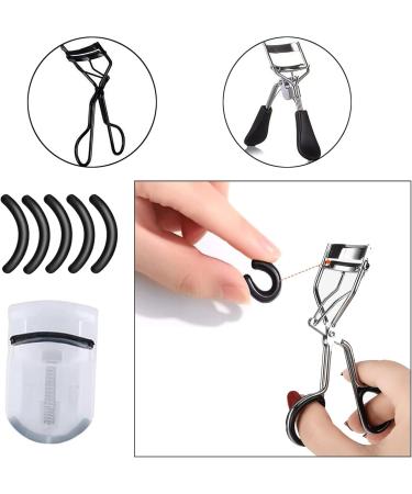 60 Piece Eyelash Curler Refills Eyelash Curler Pads Replacement Eyelash Curler Refill for Universal Eyelash Curler with Clear Storage Box (White and Black) - Buy Online on GoSupps.com