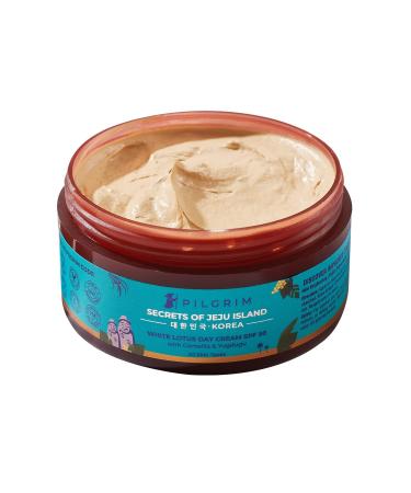 Korean Lotus Face Cream with SPF 50 Lotus Day cream for women daily use Face cream for dry skin sensitive skin & oily skin 100g.