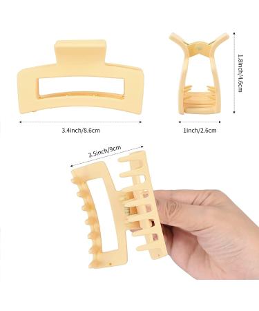 5 Pcs Hair Claw Clips-Nonslip Large Claw Clip Strong Hold Hair Clips Suitable for Women Fashion Hair Styling Accessories Multicolor - Buy Online on GoSupps.com