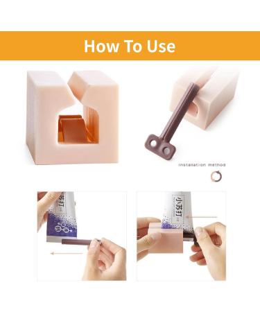 YANINEE 4 Pack Tube Squeezers | Toothpaste Squeezer Holder for Maximum Extraction | Ideal for All Tubes - Shop Now! - Buy Online on GoSupps.com