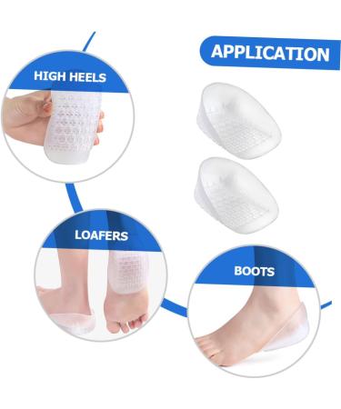 FOMIYES Heel Pads - 4 Pairs U-Shaped Cushions for Men & Women | Heel Protectors & Heightening Inserts for Comfortable Shoes - Buy Online on GoSupps.com