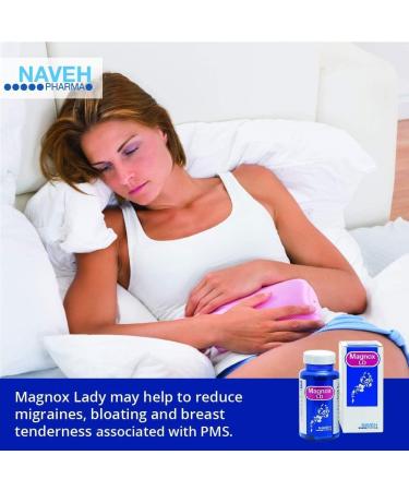 Magnox Lady Magnesium Capsules (60 ct) for PMS & Menopause Symptoms - Naveh Pharma - Buy Online on GoSupps.com