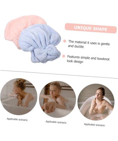 FRCOLOR 6 Pcs Coral Fleece Dry Hair Hat Night Sleep Cap Bowknot Bath Absorbent Hat Water Absorption Hair Hat Wrapped Bath Cap Hair Turbans for Women Washing Girl Hat Pumpkin Miss Hair Ring - Buy Online on GoSupps.com
