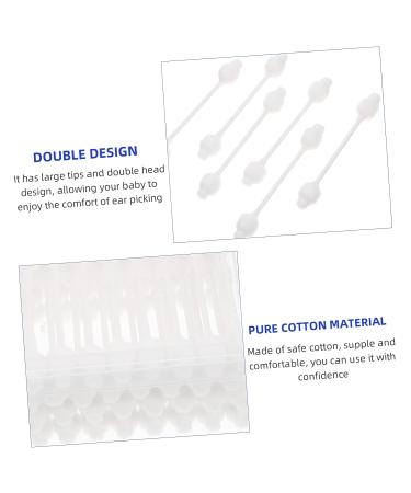 Hemoton 3 Boxes Pure Cotton Swab Kid Tools - Baby Ear Cleaner with Disposable Swabs for Newborns and Babies - Safe and Gentle Ear Wax Removal - Baby Supplies - Buy Online on GoSupps.com
