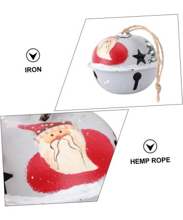 Yardenfun 1pc Christmas Tree Bells Christmas Tree Decorations Grazing Bells Bell Hanging Decor Accessories White 6X6CM - Buy Online on GoSupps.com