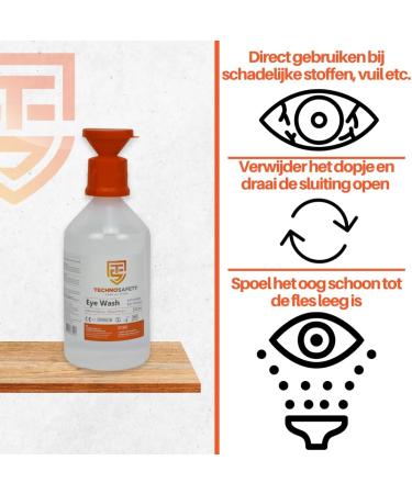 Eyewash bottle Eyewash 500 ml NaCl 09 Best before 122028 - Buy Online on GoSupps.com