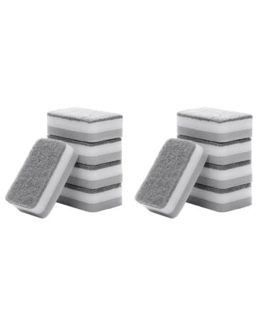 Clisted 50Pcs Kitchen Sponges Dishwashing Sponges Magic Cleaning Sponges Brush