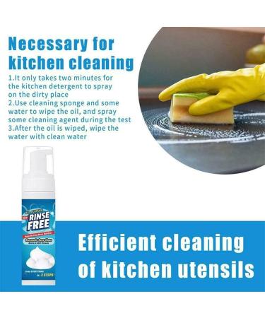Powerful Rinse-Free Bubble Cleaner All Purpose Bubble Cleaner Kitchen Deep Cleaning Spray Powerful Stain Removal Kit Kitchen For Car and House Bathroom 3.52 oz (pack of 1) - Buy Online on GoSupps.com