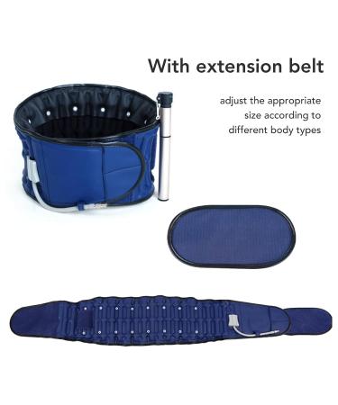 Buy Inflatable Lumbar Vertebrae Girdle - Adjustable Light Decompression Bandage for Lower Back Relief | Blue - Buy Online on GoSupps.com