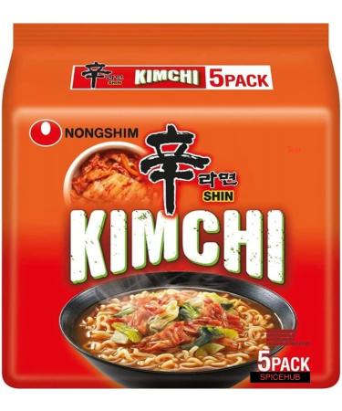 NongShim Kimchi Ramyun Noodle Soup Pack of 20 BY SPICEHUB Beef Garlic Rice Shrimp Wheat 20 count (Pack of 1) - Buy Online on GoSupps.com