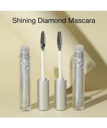XGZ 4D Shining Lash Mascara Diamond Glitter Mascara Waterproof Delicate Makeup Long Lasting Quick Drying for Ladies Easy to Remove - Buy Online on GoSupps.com