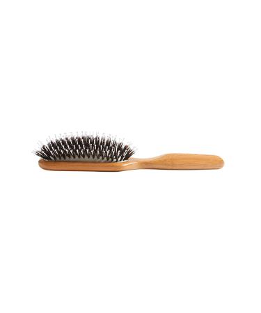 Luxury Bass Brush | Natural Bristle Hair Brush | Shine & Condition with Bamboo Handle - Buy Online on GoSupps.com