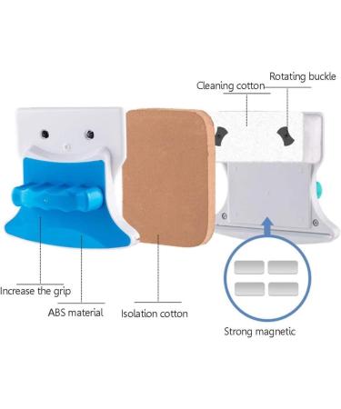 Double-Sided Window Cleaner for High-Rise Single-Glazed Windows Glass Wiper Magnetic Cleaning Tool - Buy Online on GoSupps.com