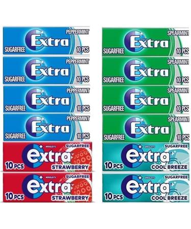 Extra Chewing Gum Bundle Pack Assorted (EXTRA GUM 12 PACK BUNDLE) - Buy Online on GoSupps.com