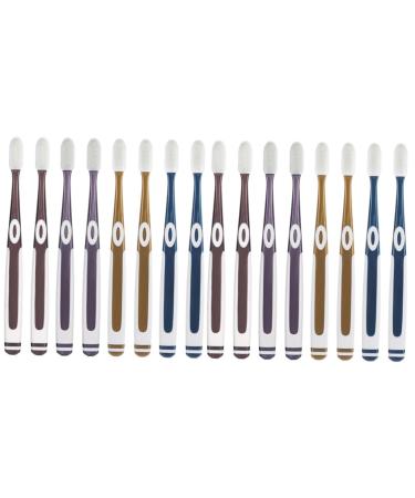 PopetPop 16 Stk nano toothbrush toothbrush massage light toothbrush travel toothbrush set softest toothbrush children toothbrush soft toothbrush pebbles man household deliveries 1 piece (1 Pack) different colors x 2 pieces