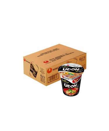 Nongshim Instant Cup Noodle Soup Tempura Udon Ramen 62g (Pack of 24) by CNMART