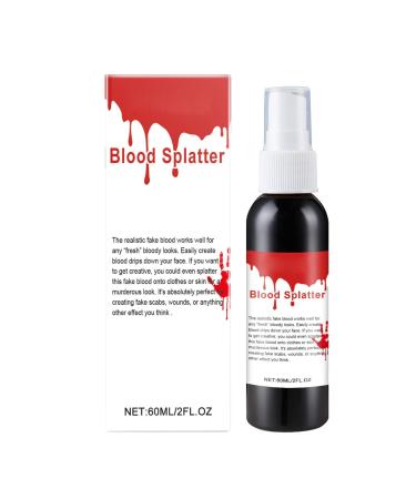 Generisch Washable Artificial Blood Spray Artificial Blood Spray 60ml Realistic Washable for Halloween Shows Cosplay