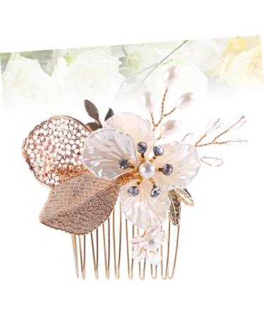 DOITOOL Wedding Pearl Hair Barrettes Rhinestone Hair Comb Pearl Hair Pin Hair Comb for Bride Crystal Headpiece Pearl Hair Comb Bridal Hair Comb Crystal Rhinestones Bride Comb - Buy Online on GoSupps.com