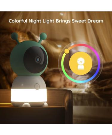 2K WiFi Baby Monitor with Two Cameras | Motion & Cry Detection | Night Vision | 2-Way Audio | Custom Alert Area | PTZ | Humidity & Temperature Sensor - Buy Online on GoSupps.com