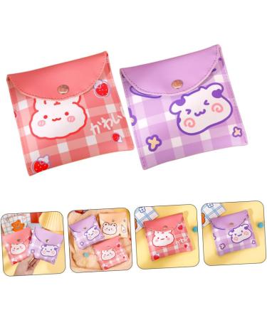 Lurrose 2-Piece Reusable Matt Pad Organizer Bag | Portable Menstrual Hygiene Storage for Women & Girls | Period Accessories - Buy Online on GoSupps.com