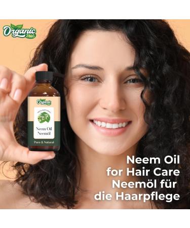 ORGANIC ZING Organic Zing Neem Oil | Pure & Natural Essential Oil for Skincare Hair Care & Massage - 118ml/4oz - Buy Online on GoSupps.com