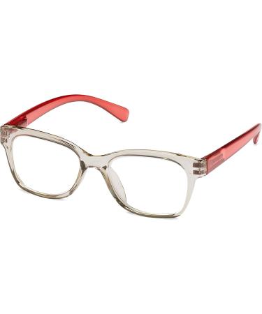 ICU Eyewear ScreenVision Blue Light Reading Glasses - Oval Tan/Burgundy - Darcy - +1.75 | Shop Internationally - Buy Online on GoSupps.com