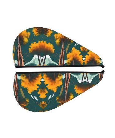 National Parks Sunshine Trees Coral Velvet Dry Hair Cap - Ideal for Travel Pool Parties Beaches & Bathing - Buy Online on GoSupps.com