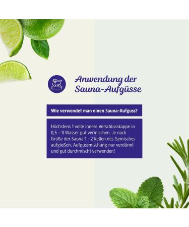 Dresden Essence Sauna Infusion Eislimone + Herbs - Fresh Lime & Mint Aroma Set (2 x 250 ml) | International Shipping Available - Buy Online on GoSupps.com
