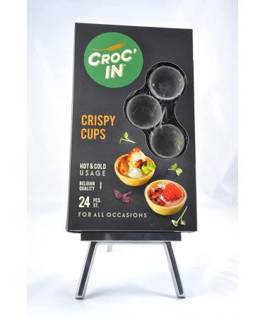 Buy Croc'in Dough Bowl - Black Tartenboden for Sweet & Savory Snacks | Vegan & Handcrafted - 24 Pack - Buy Online on GoSupps.com