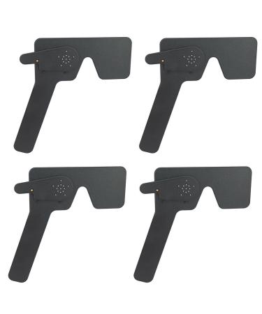 Bonkshire 4X Professional Ophthalmic Lorgnette 17 Pinhole Black Plastic Vision Test Closure