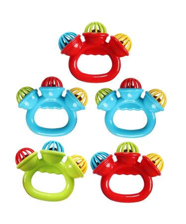 Abaodam 20 STK Hand Bell Toy for Toddlers | Soft Bite Soothing Toy | Safe & Fun Hand Crank Bell - Buy Online on GoSupps.com