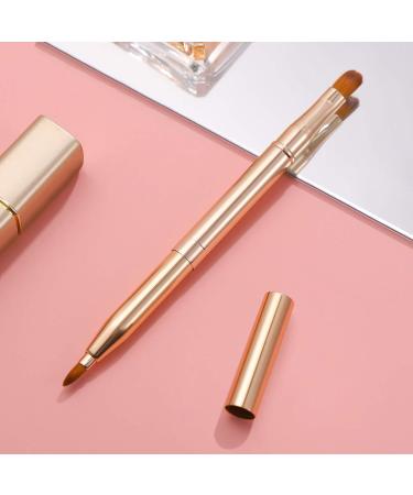 Minkissy Retractable Lip Brush Dual Ended Lipstick Brush Travel Lip Gloss Makeup Brush Concealer Brush Eyeshadow Foundation Makeup Brush Applicator Tool for Women - Buy Online on GoSupps.com