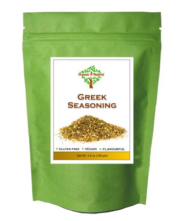 Organic N Natural Greek Seasoning 150 gm| Premium Blend of aromatic spices | Eco friendly Resealable Pouch