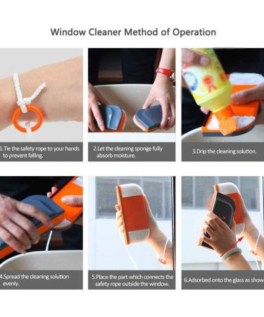 Glass Double-Sided Wipe Magnetic Window Cleaner for Double Glazing Window Thickness Glider Washing Glass Cleaning Brush - Buy Online on GoSupps.com