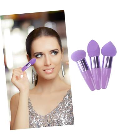 IWOWHERO 2 Sets Beauty Pen Powder Sponge Portable Blender Mushroom Makeup Sponge Blender Sponge Cotton Pads for Face Multitools Concealer Miss Purple Mushroom Head - Buy Online on GoSupps.com