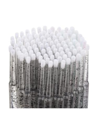 400 PCS Glitter Crystal Micro Applicator Brushes - Disposable Eyelash Extension Microswab Mascara Wands - Lash Remover Brush Tools - Crystal Micro Brush-Black - Buy Online on GoSupps.com