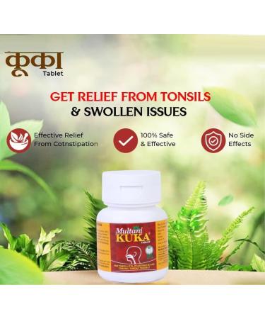 Harsha Kuka Tablet for Tonsillitis & Throat Troubles | 100% Natural & Ayurvedic | Relief from Tonsils & Swelling | 50 Tablets - Buy Online on GoSupps.com