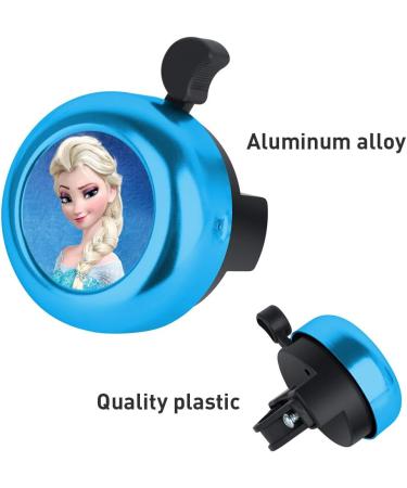 Cuwana Aluminum Princess Cartoon Bike Bell | Cute Loud Clear Sound | Bicycle Accessories for Adults Kids Girls Boys Women (Blue) - Buy Online on GoSupps.com