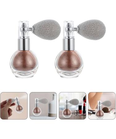 DOITOOL 2pcs Spray Glitter Highlighter Hair Powder Body Glitter Makeup Powder Spray Tool Flash Spray Bottle As Shown 7.5x6cm - Buy Online on GoSupps.com