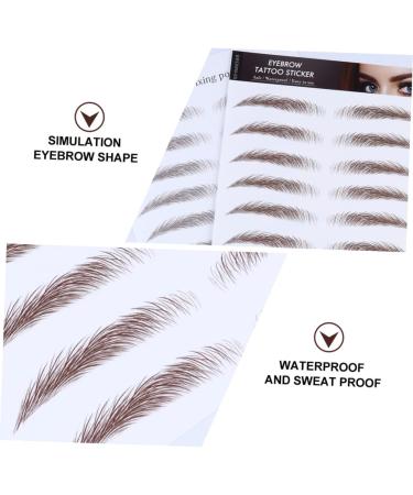 Mipcase 4pcs Eyebrow Stickers Waterproof Makeup Eyebrows Makeup Tools Water Transfer Eyebrow Sticker Mold 3d - Buy Online on GoSupps.com