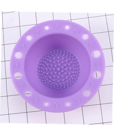 minkissy 1pc Makeup Brush Scrubber Makeup Brush Cleaning Pad Cleaner Brush Pad Cosmetic Brush Cleaner Silicone Brush Cleaner Makeup Cleaner for Makeup Brush Cup Tool Purple Make up medium Purple - Buy Online on GoSupps.com