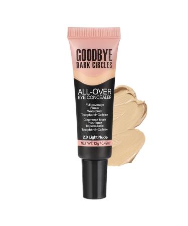 Blemish Concealer Face Concealer 12g Lightweight Color Corrector Eye Eye ConcealerEye Primer Liquid Foundation Cosmetic for All Day Wear 20 Light Nude B